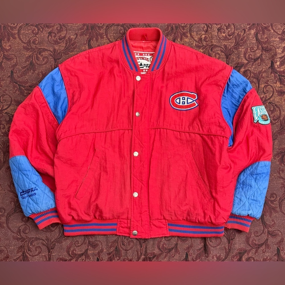 90s Nutmeg Montreal Canadiens NHL STARTER Style Puffy Coat